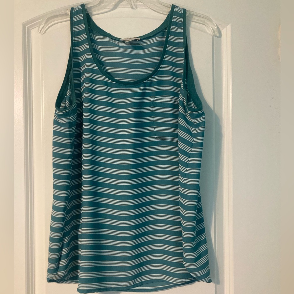 Loft Sleeveless Striped Top